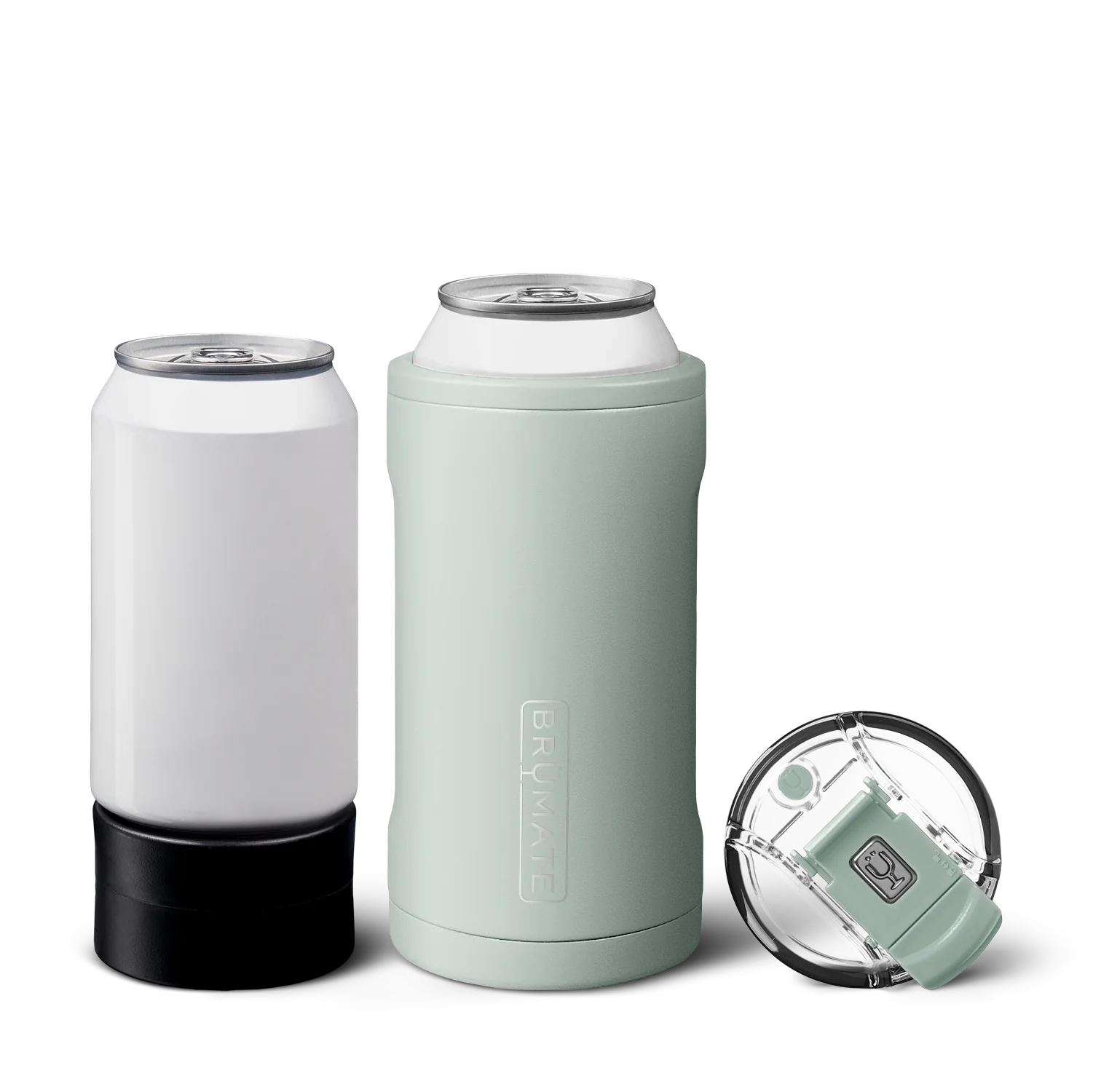 Brumate Can Cooler in Mint Green designed to keep beverages cold for hours