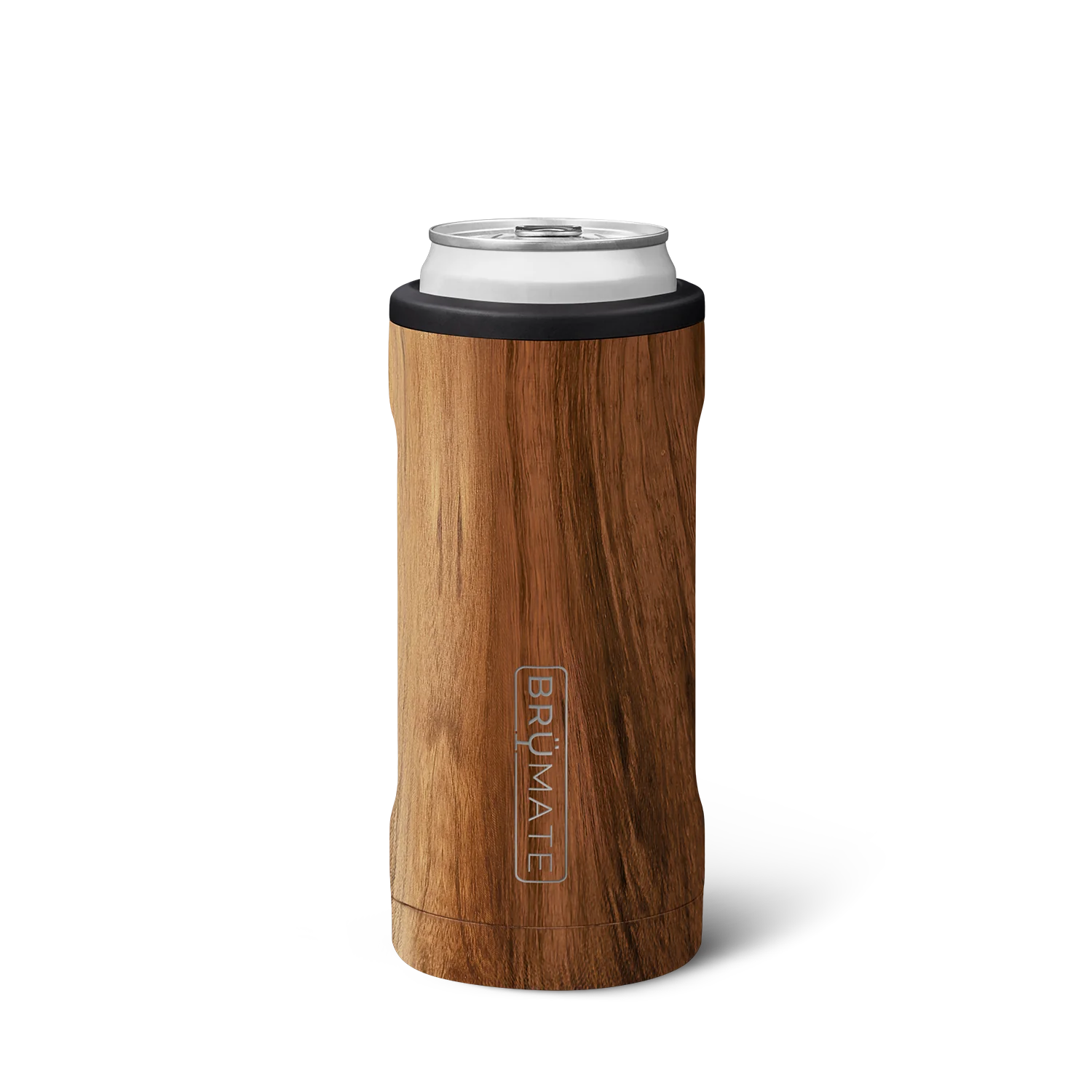 Brumate Wooden Can Cooler with Insulation for Keeping Drinks Cold Outdoors