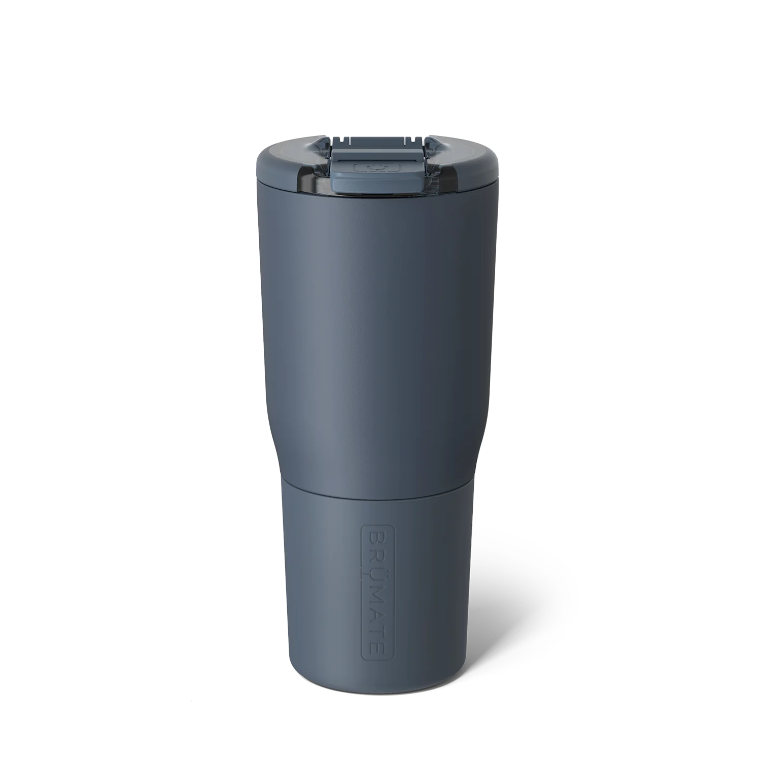 Brumate leak-proof drink container in sleek gray design with insulated body for hot and cold beverages