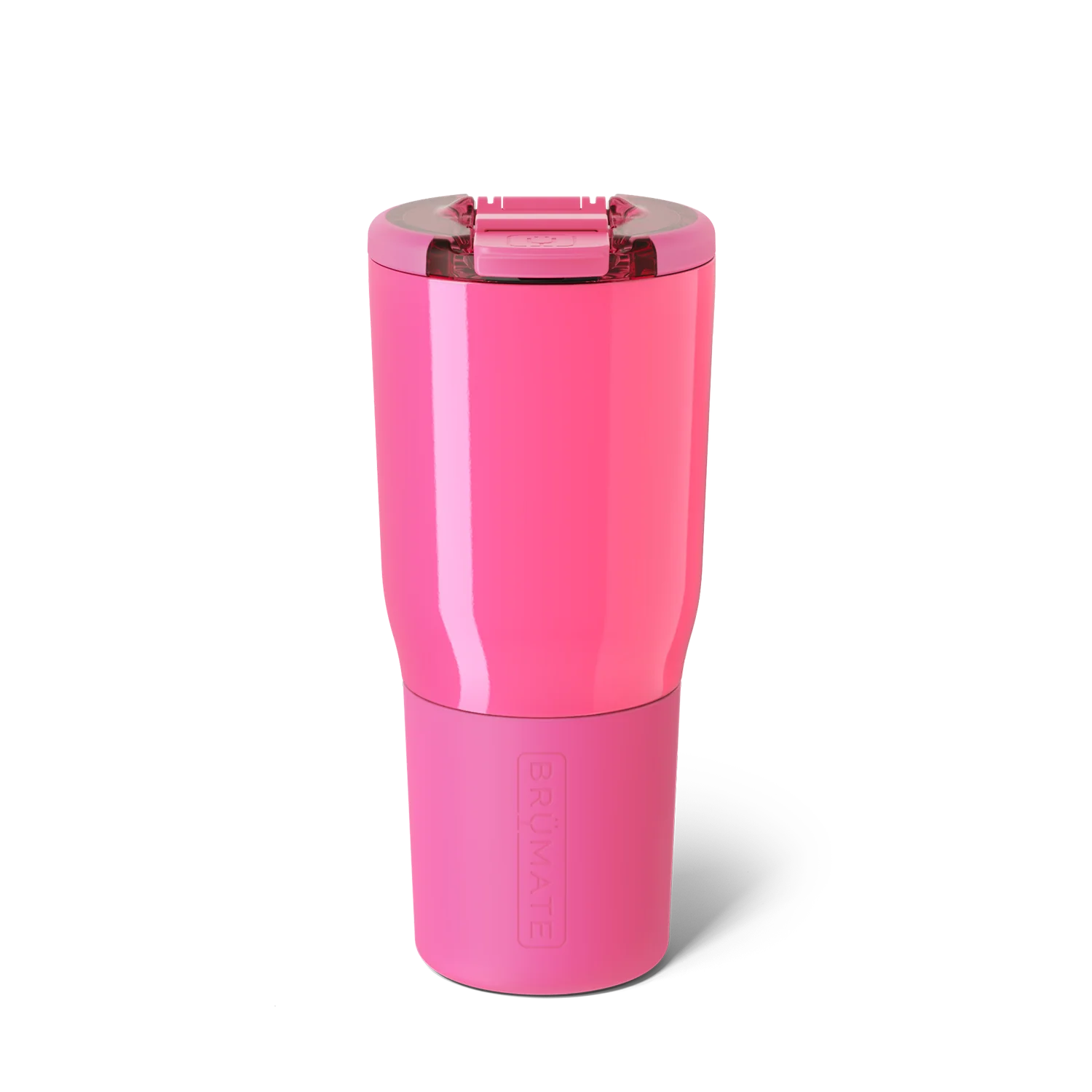 Brumate pink leak-proof drink container with a secure lid for spill-free hydration