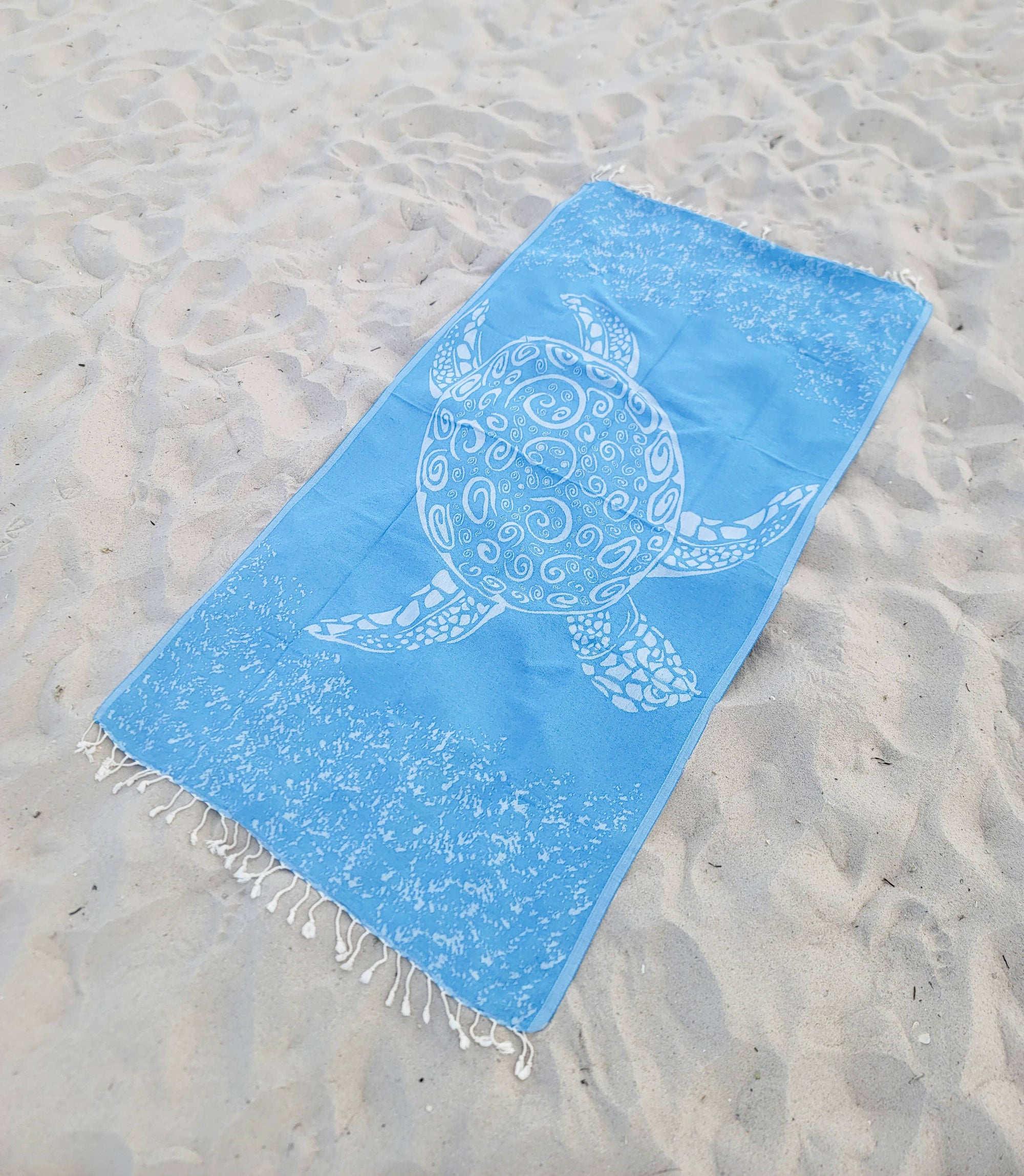 Kalkedon Towels - Caretta Turtle Beach Towel | Oversized Turkish Towel | Sand Free