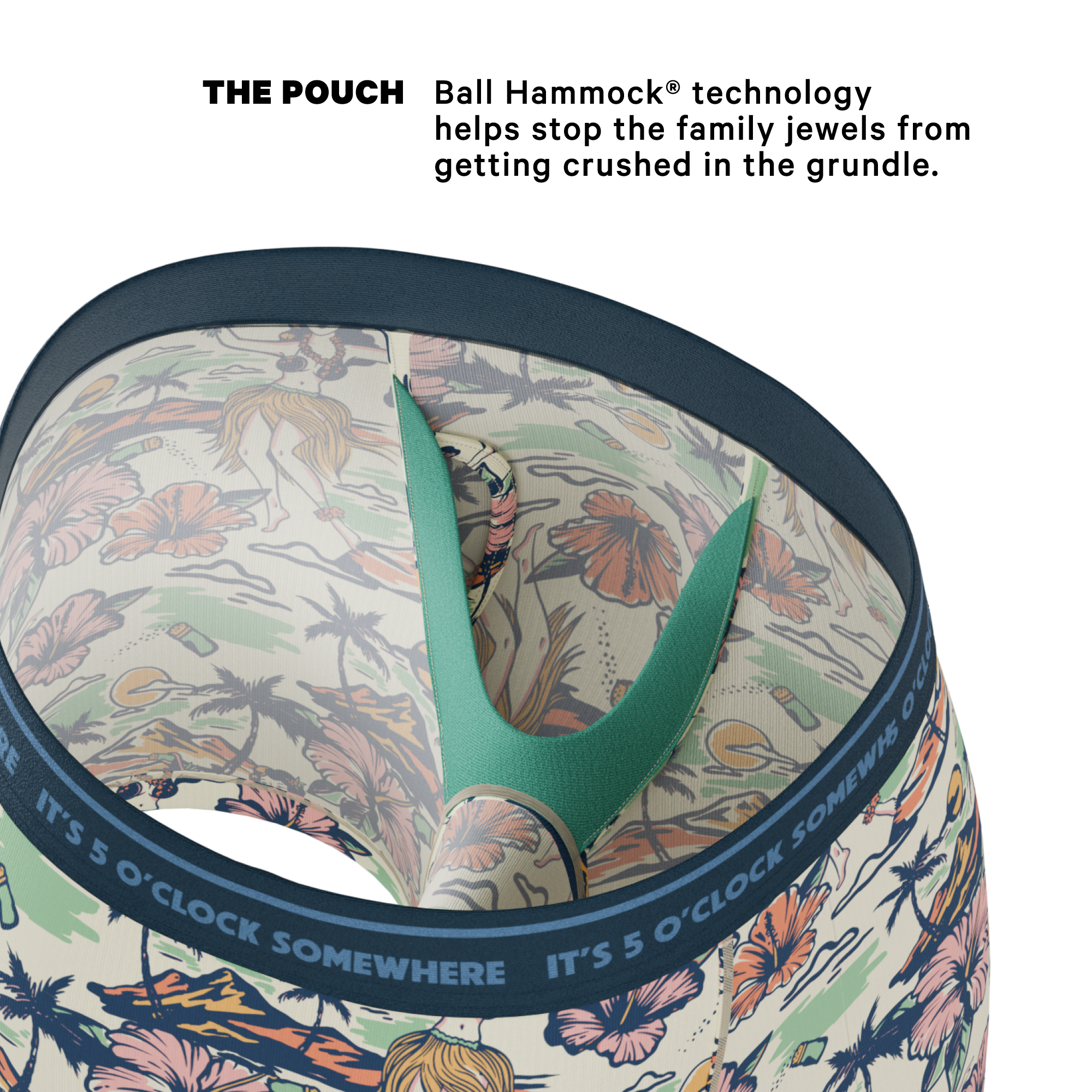 Shinesty, Inc - The Come Monday | Shinesty x Margaritaville® Ball Hammock® Pouch Underwear With Fly