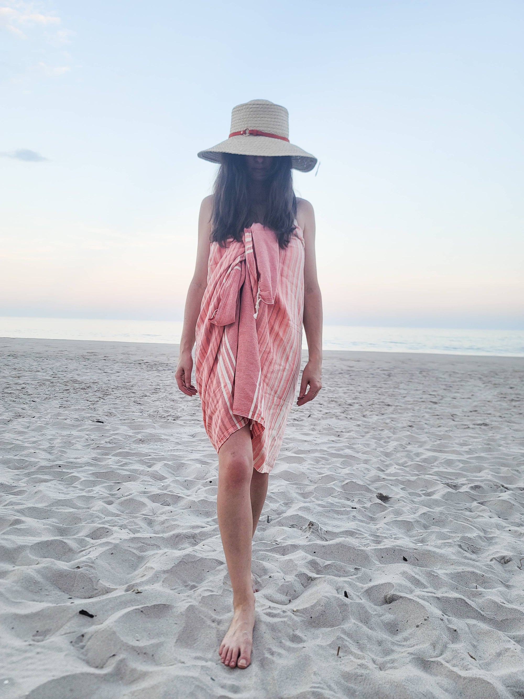 Kalkedon Towels - Tegula Turkish Towel | Sand Free Beach Towel |Jacquard Woven