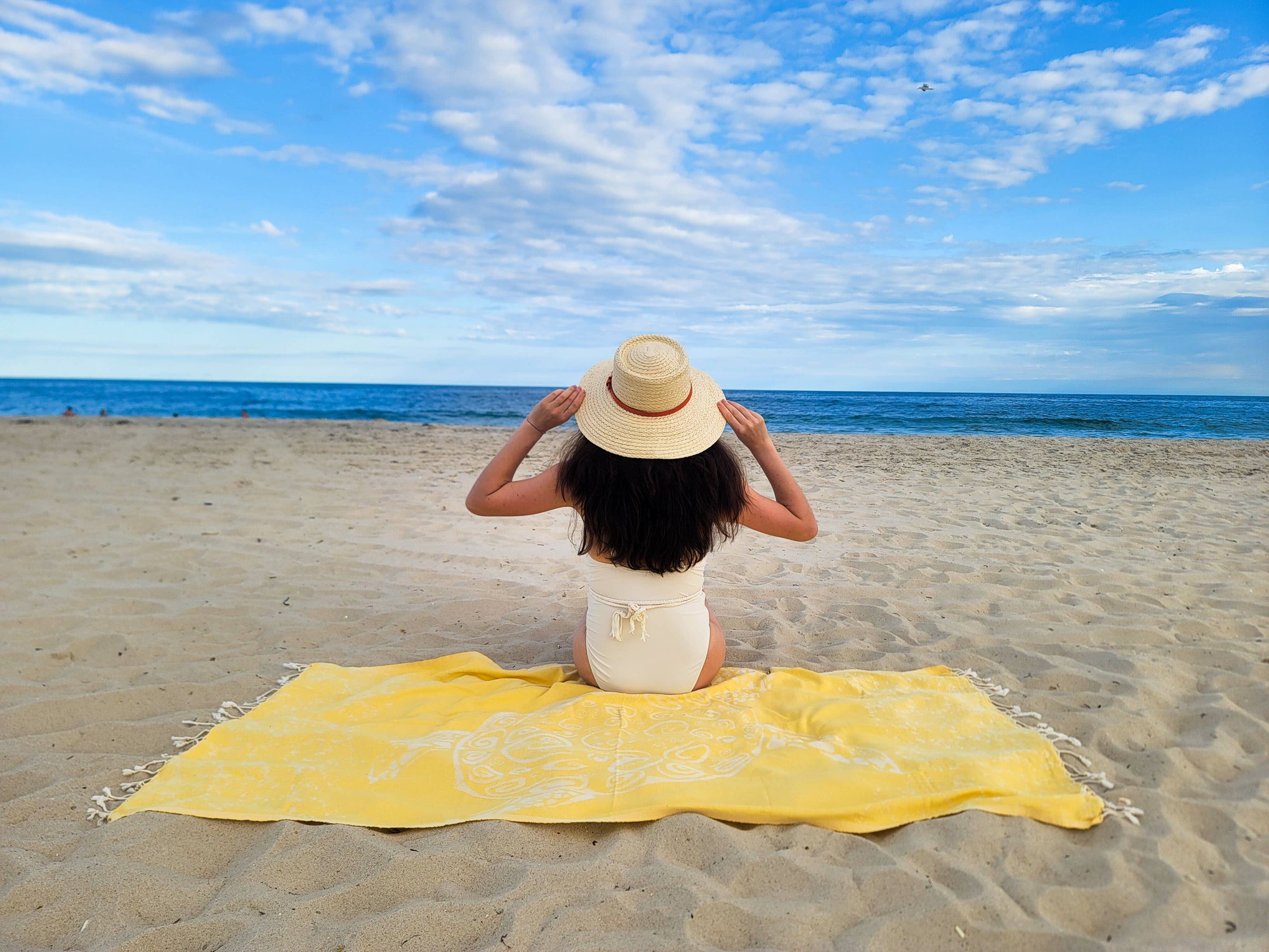 Kalkedon Towels - Caretta Turtle Beach Towel | Oversized Turkish Towel | Sand Free