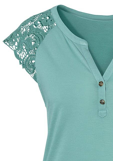 Lascana - LASCANA Women's Lace Detail Top