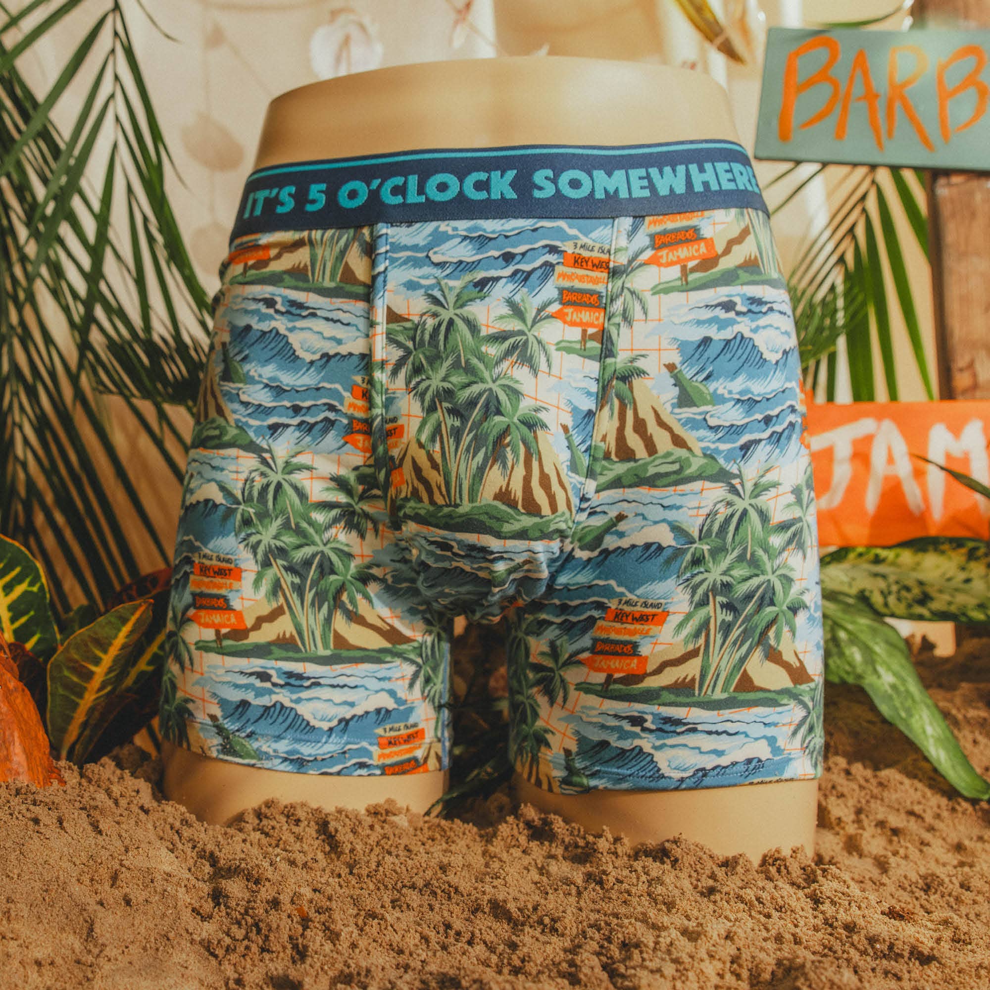 Shinesty, Inc - The Changes In Latitudes | Shinesty x Margaritaville® Ball Hammock® Pouch Underwear With Fly