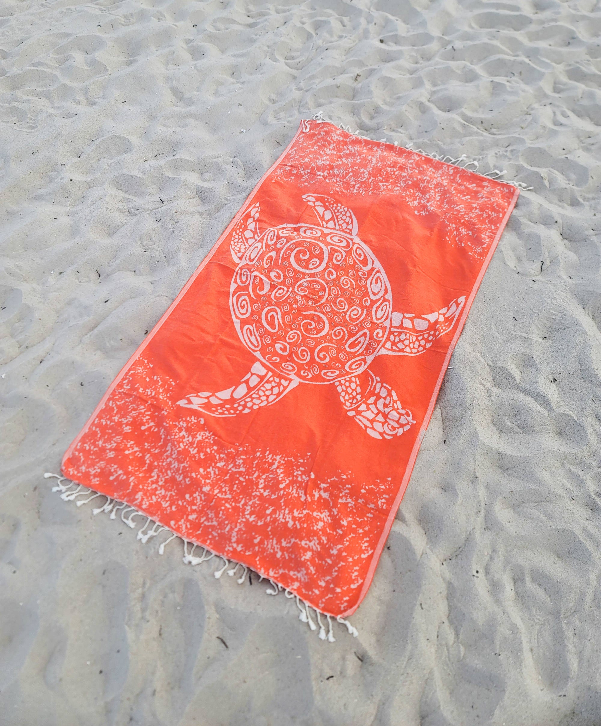 Kalkedon Towels - Caretta Turtle Beach Towel | Oversized Turkish Towel | Sand Free