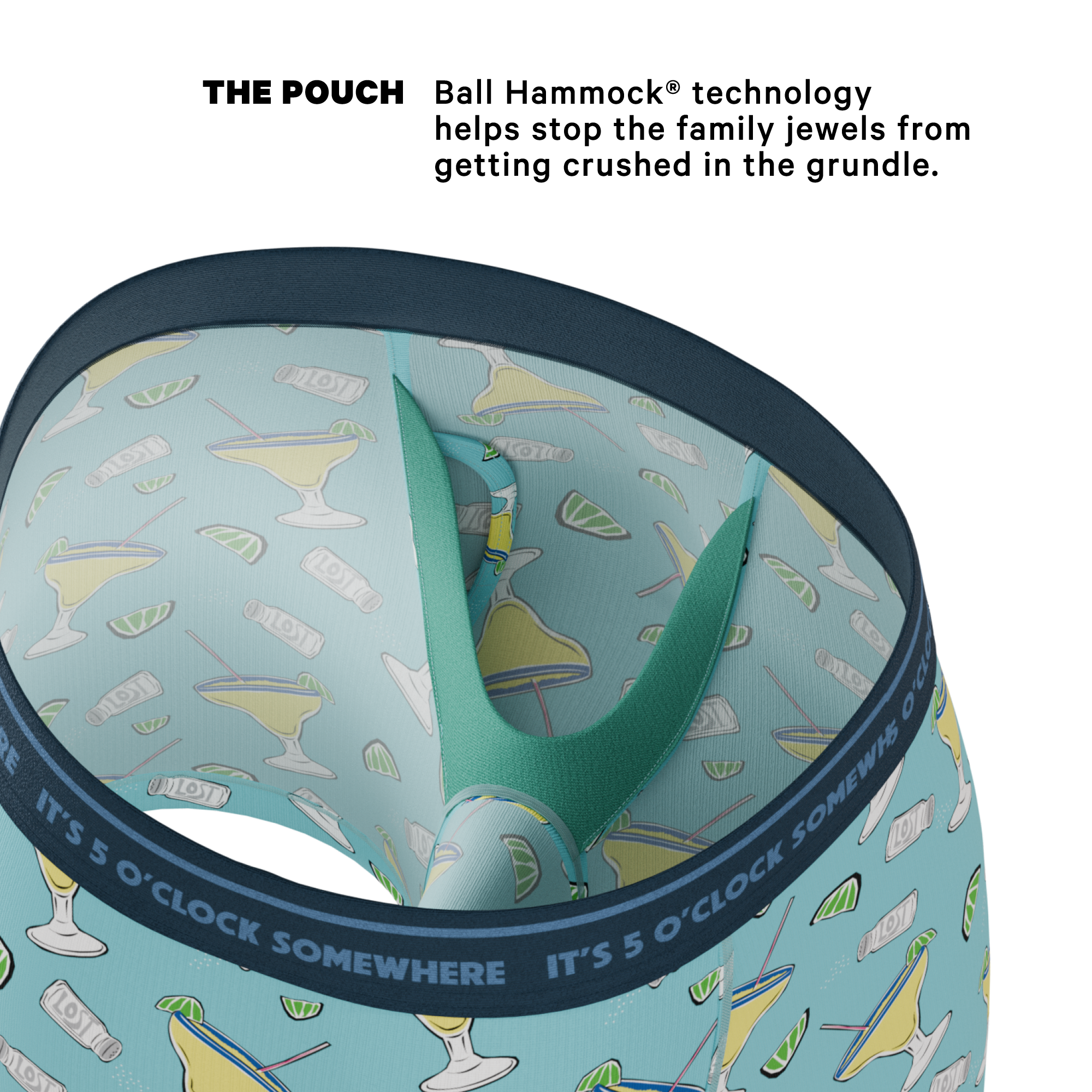 Shinesty, Inc - The Wasting Away | Shinesty x Margaritaville® Ball Hammock® Pouch Underwear With Fly