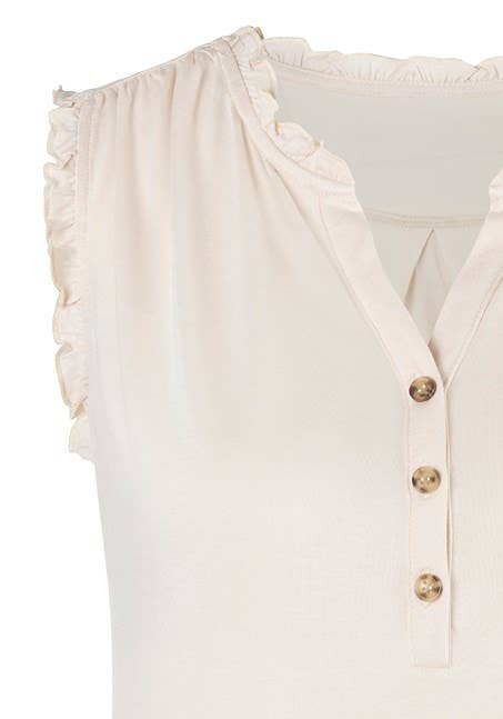 Lascana - LASCANA Women's Ruffle Detail Tank Top