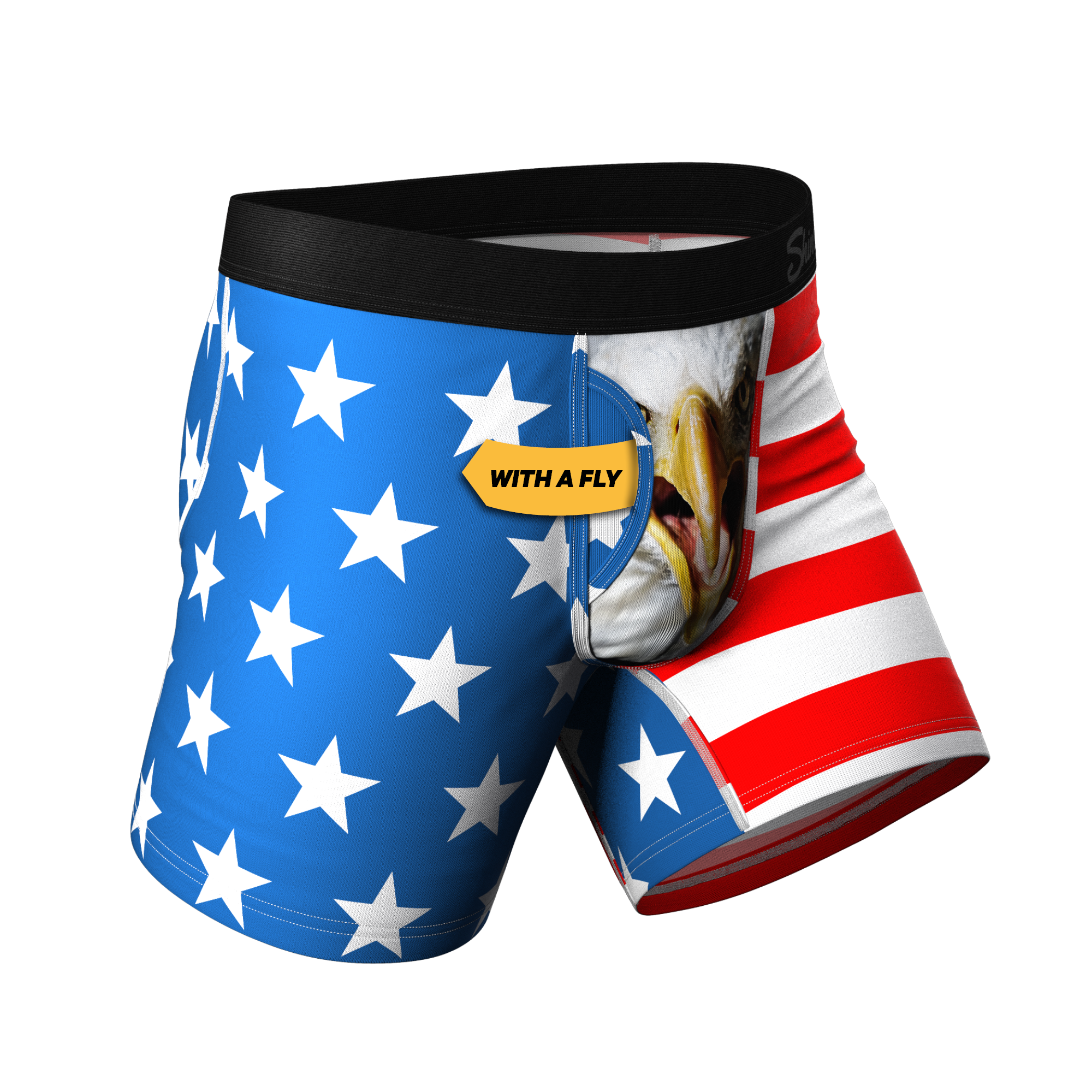 Shinesty, Inc - The Mascot | American Flag Ball Hammock® Pouch Underwear With Fly