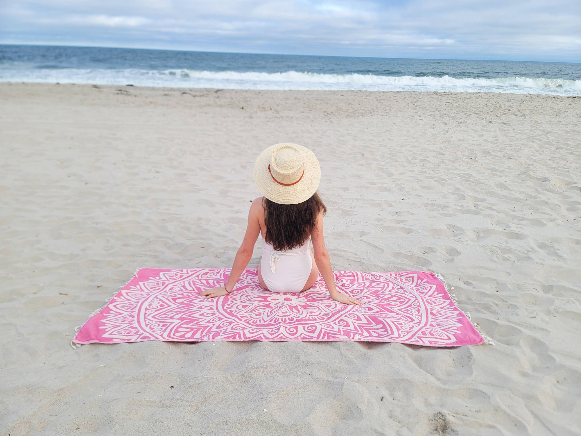 Kalkedon Towels - Mandala Turkish Towel | Double Sided Beach Towel | Sand Free