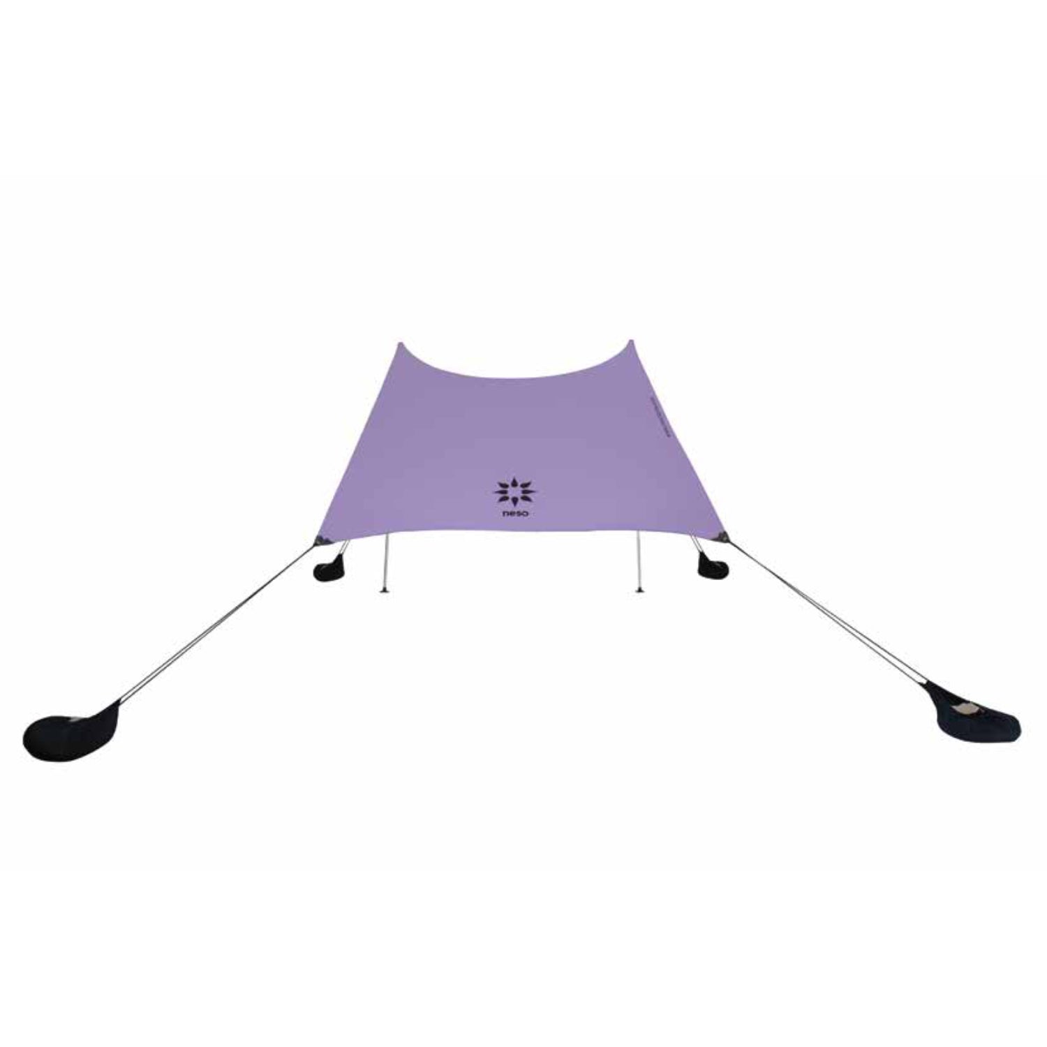 Neso UV protection beach tent in purple with adjustable poles for optimal sunshade on the sand