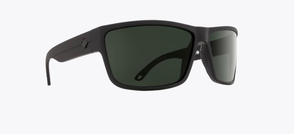 Spy sunglasses rocky matte black happy gray green