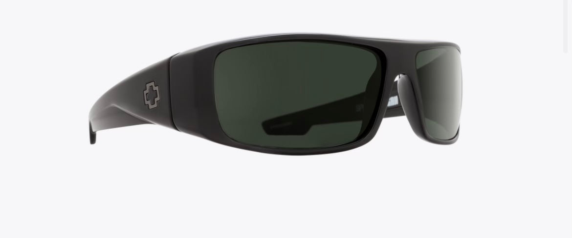 Spy sunglasses logan black happy gray green polar